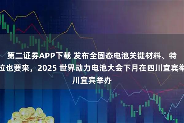 第二证券APP下载 发布全固态电池关键材料、特斯拉也要来，2025 世界动力电池大会下月在四川宜宾举办